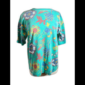 Middlebrook Park Blouse Size M 80's Vintage Cottagecore Floral Green Blouse